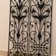 2 Art Nouveau ironwork grids decorated with inopuly or blueberry decoration