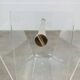 Plexiglas and brass magazine rack, David Lange, 1970s