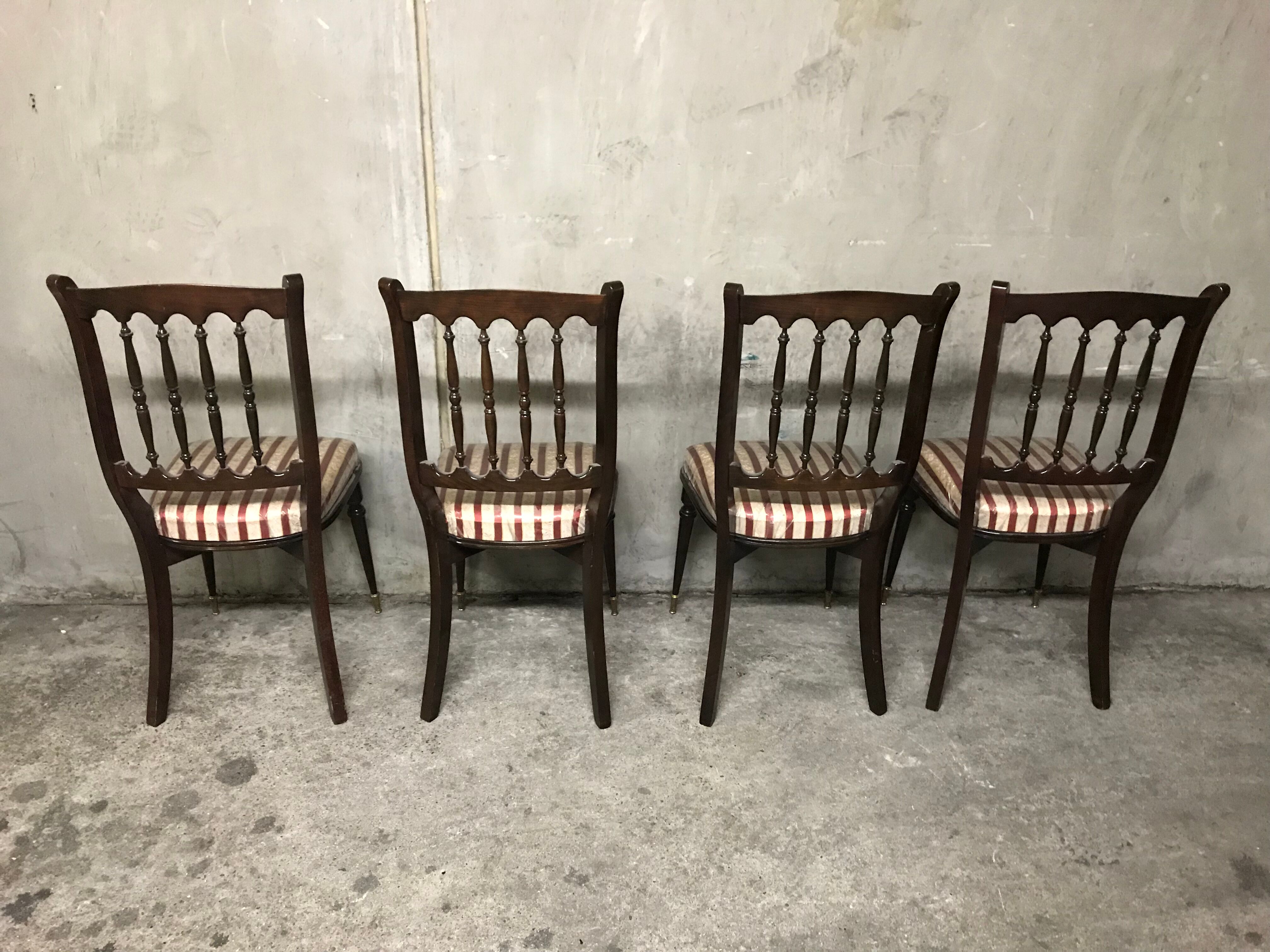 Set of 4 chairs Italian bars