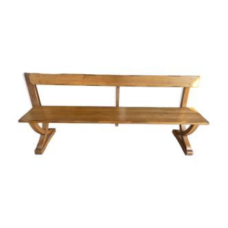 Solid oak bench