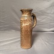 Vintage Signed Madelaine Jolly 1950 Enamelled Ceramic Pitcher Jug
