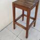 Old large vintage wooden stool for architect, painter, artist