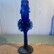 Handcrafted blown glass candle holder