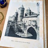 Heliogravure of Metz, vintage printed in 1926.