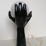 Lamp hands globe opaline