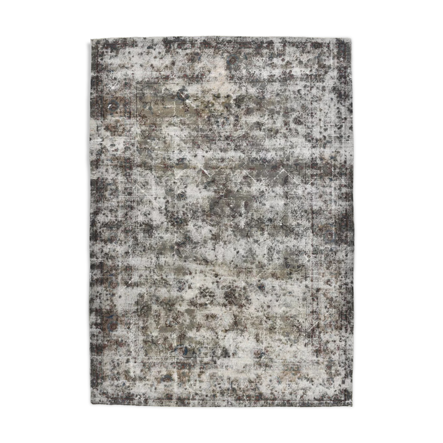 8x11 distressed antique vintage rug 333x230cm