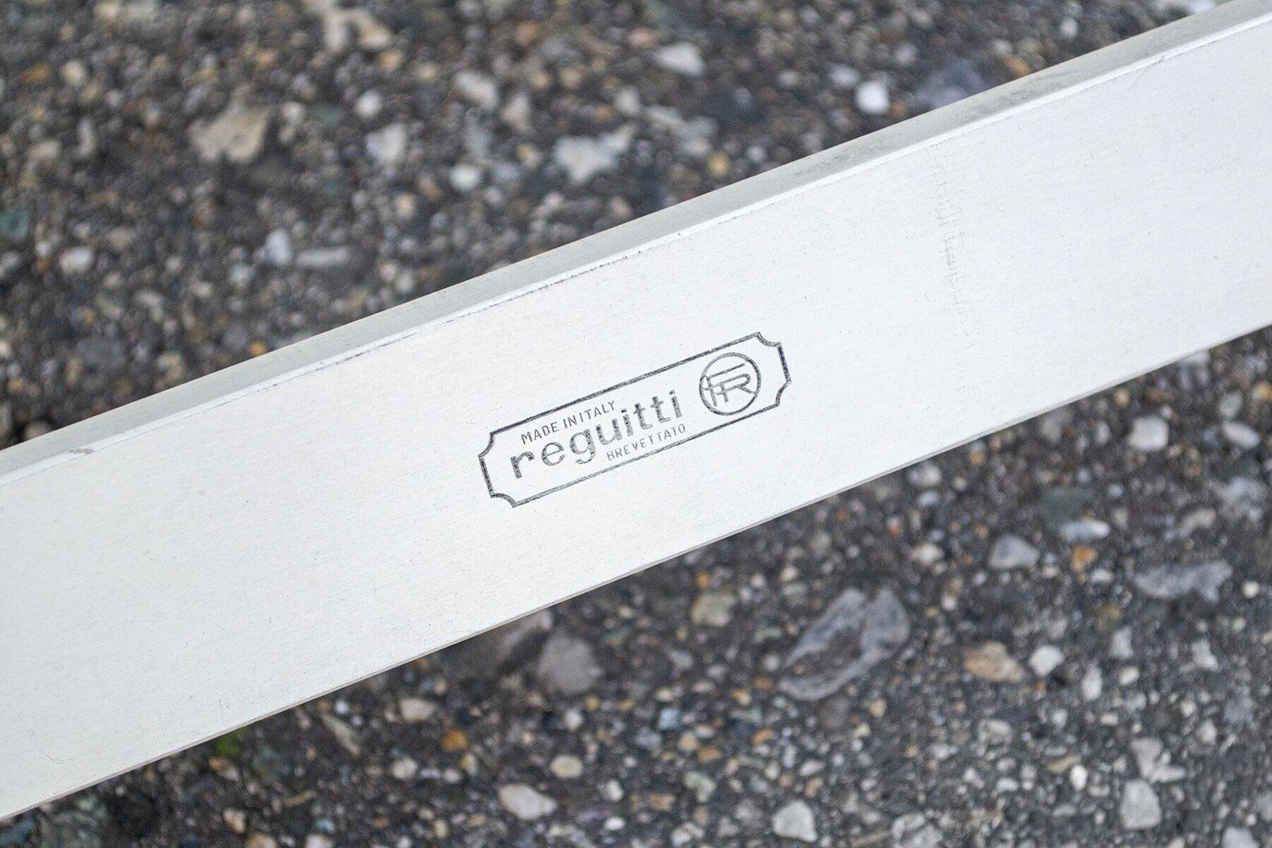 Reguitti folding garden table in wood with chairs, 1970s, set of 5