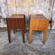 Pair of scandinavian vintage wood bedside tables