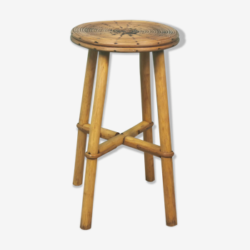 Tabouret rotin