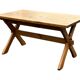 Vintage dining table pinewood 1960 minimalist dining table