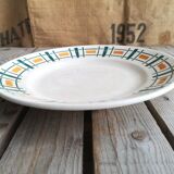 Badonviller ceramics round plate quiberon collection