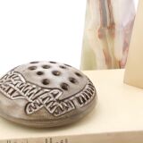 Huguette Bessone ceramic flower pick, Vallauris