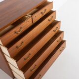 Set of 3 teak cabinets by Tove and Edvard Kindt-Larsen for Thorald Madsen, 1950s