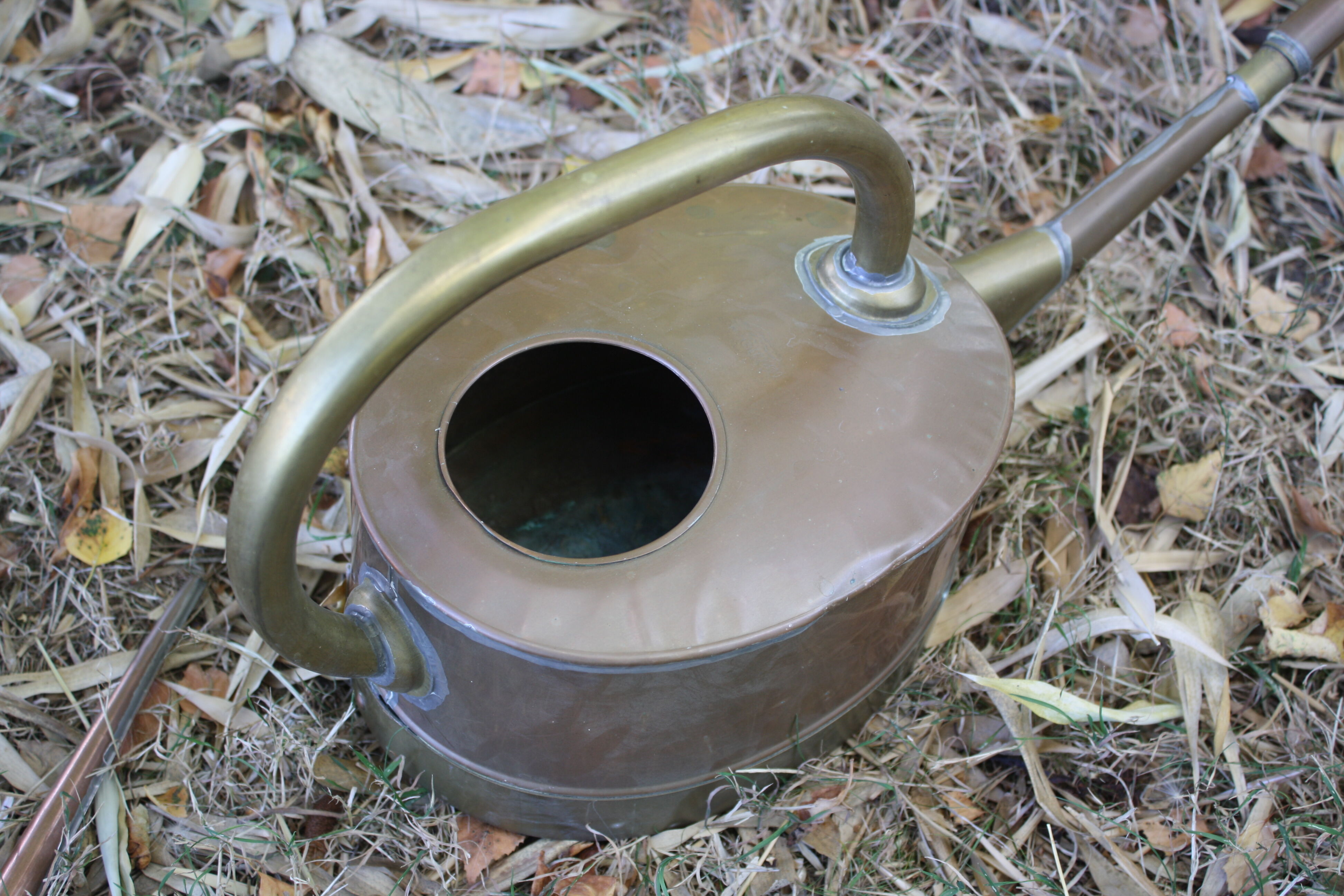 Vintage copper watering can