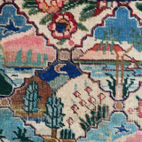 Vintage decorative carpet Mahal 129x79cm