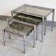 Suite de 3 tables gigognes vintage 1970