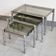 Suite de 3 tables gigognes vintage 1970