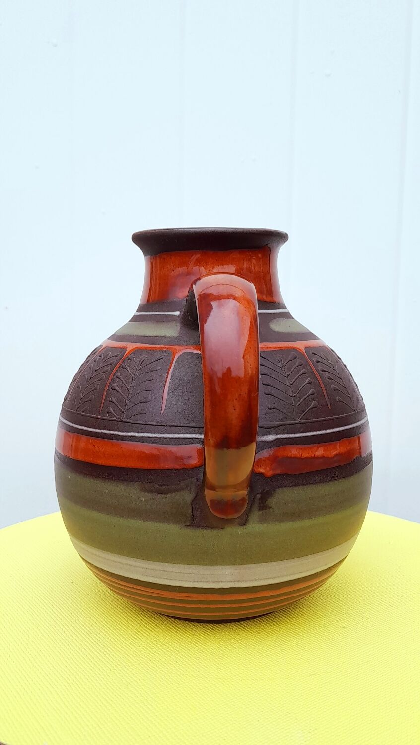 Scandinavian ceramic pitcher kmk