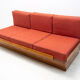 Mid century sofabed in walnut by Jindrich Halabala for UP Zavody, 1950´s