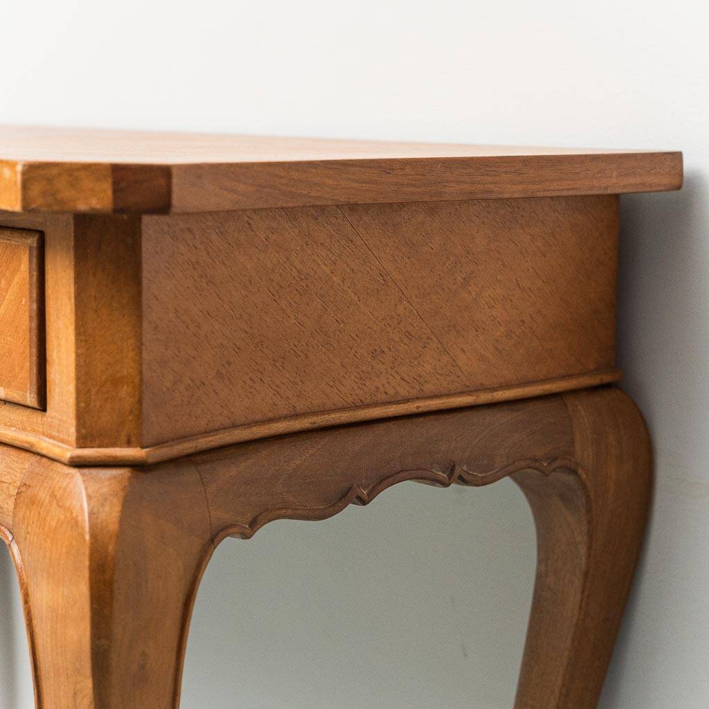 Pair of vintage wooden bedside tables from the 1950s modernism