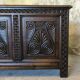 Carved solid wood chest.