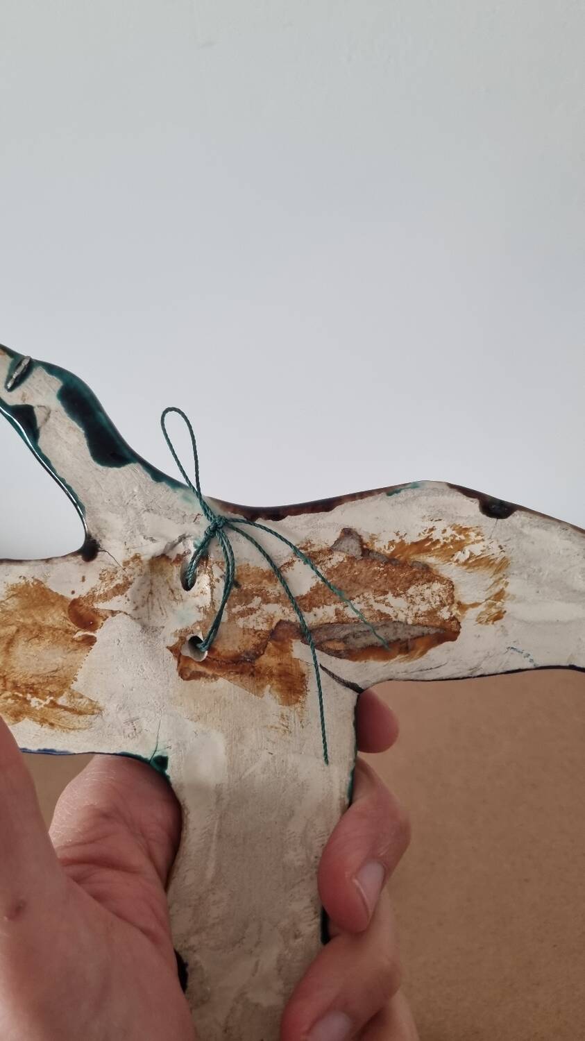 Pair of slip-cast ducks