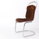 Set of 6 Italian Chrome Cantilever Dining Chairs, Gastone Rinaldi, 1970s