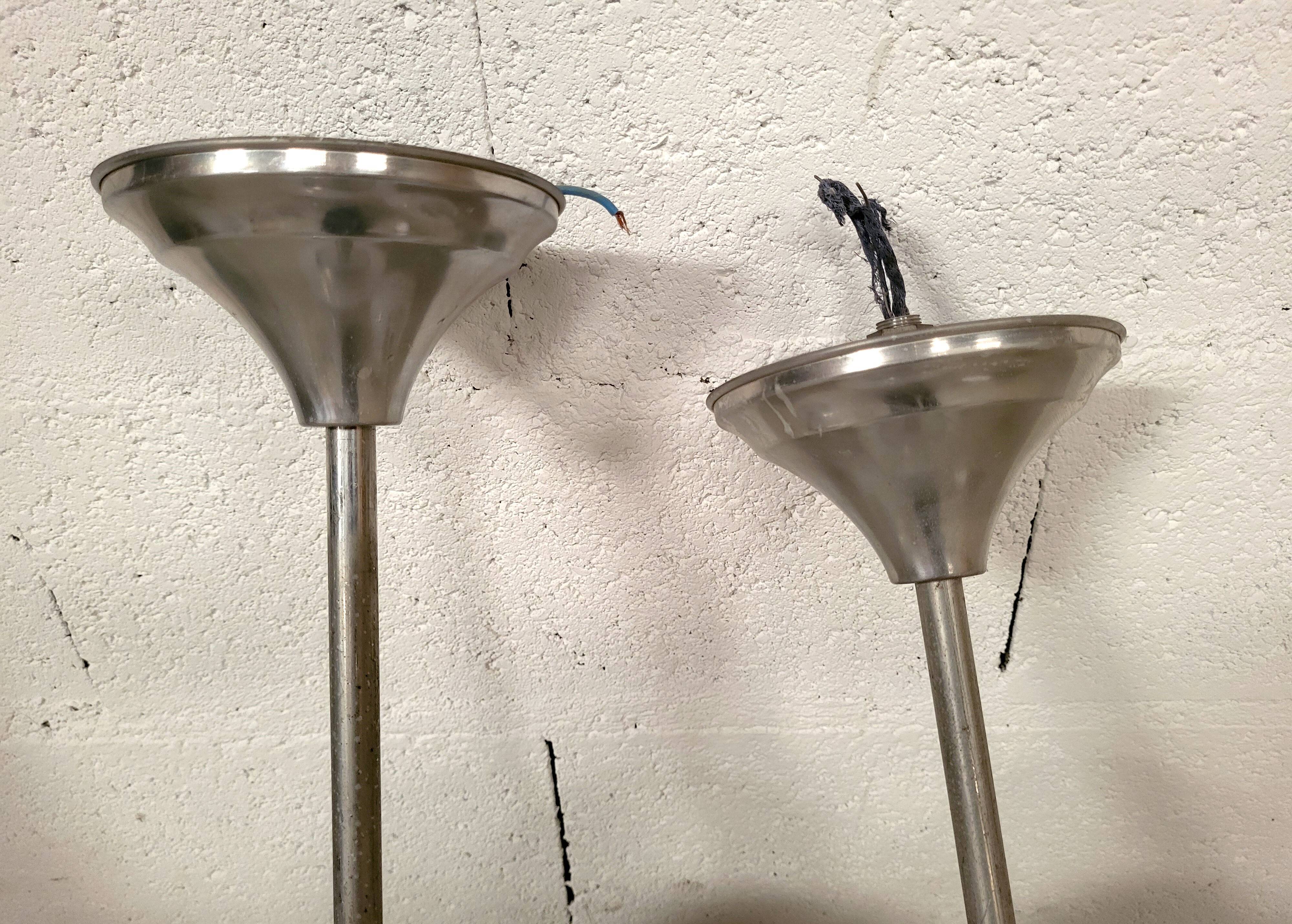 30 pendant lights, opaline chandeliers from the 50s