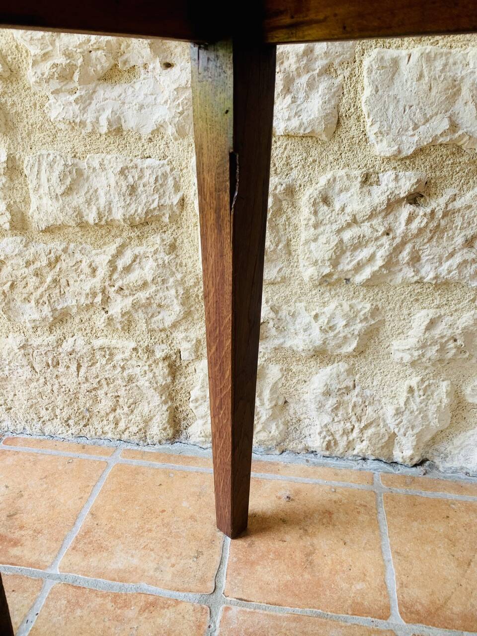 Small console / Side table in walnut 19th century