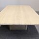Table basse minimaliste en travertin, Italie vers 1970