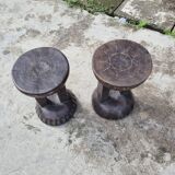 Bamileke african low stools
