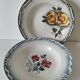 4 deep plates Digoin Sarreguemines – models Marinette & Adèle