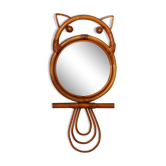 Vintage rattan mirror