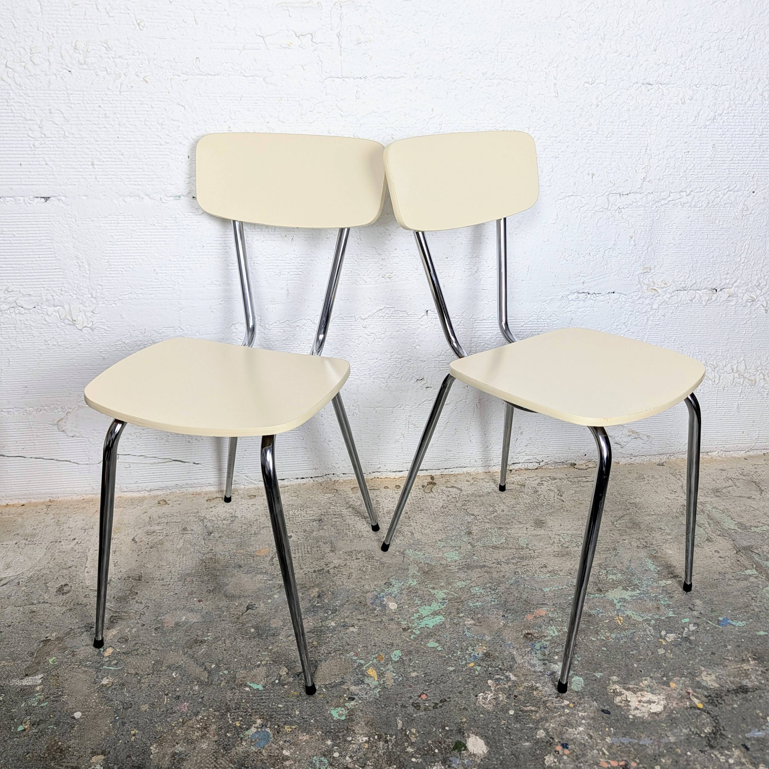Pair of formica chairs