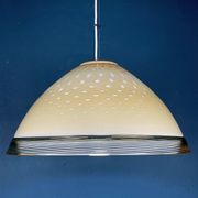 Yellow murano glass pendant lamp Vetri Murano Venezia Italy 1970s