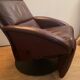 Fauteuil relax Jori des années 70 80 en cuir