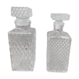 Vintage whisky decanter duo