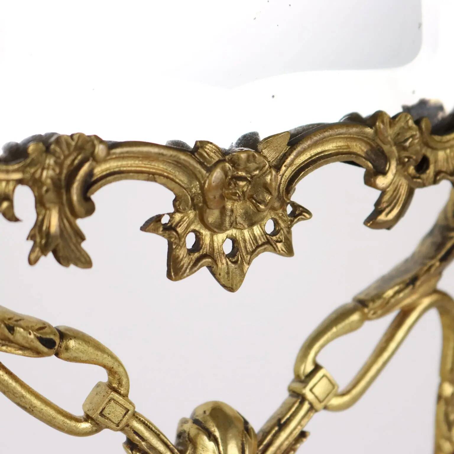 Antique dressing mirror in bronze, Europe, 19th-20th century