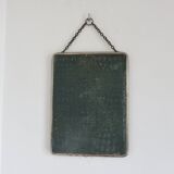 Ancien miroir de barbier à chainette vintage, années 30 40