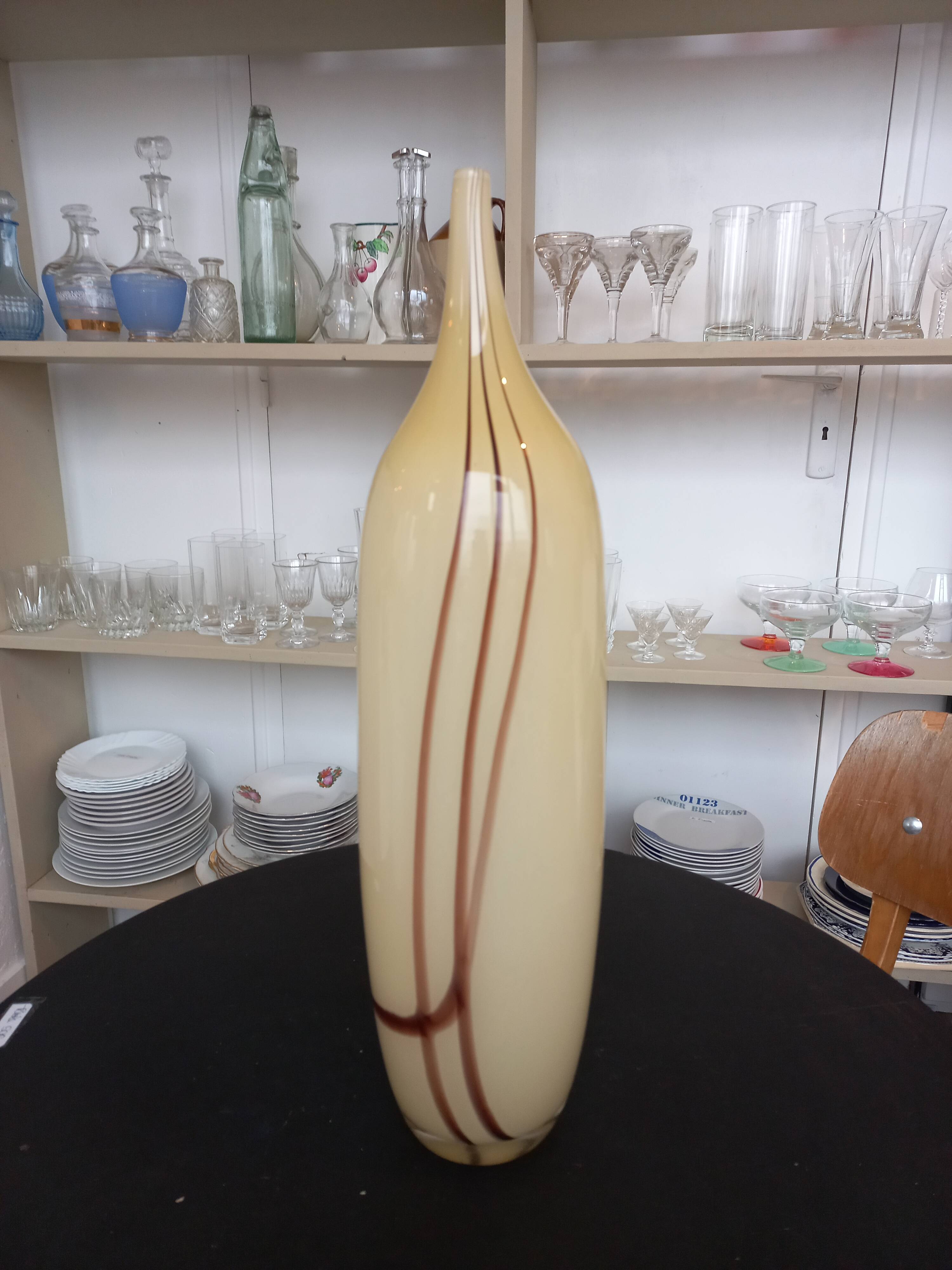 Blown glass vase