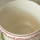 Cache pot en faience decor strasbourg 20 eme