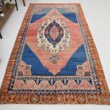 Tapis Vintage Bleu Oriental 4x9, 137x272Cm