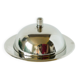 Stainless steel box / butter dish, Design, 1970