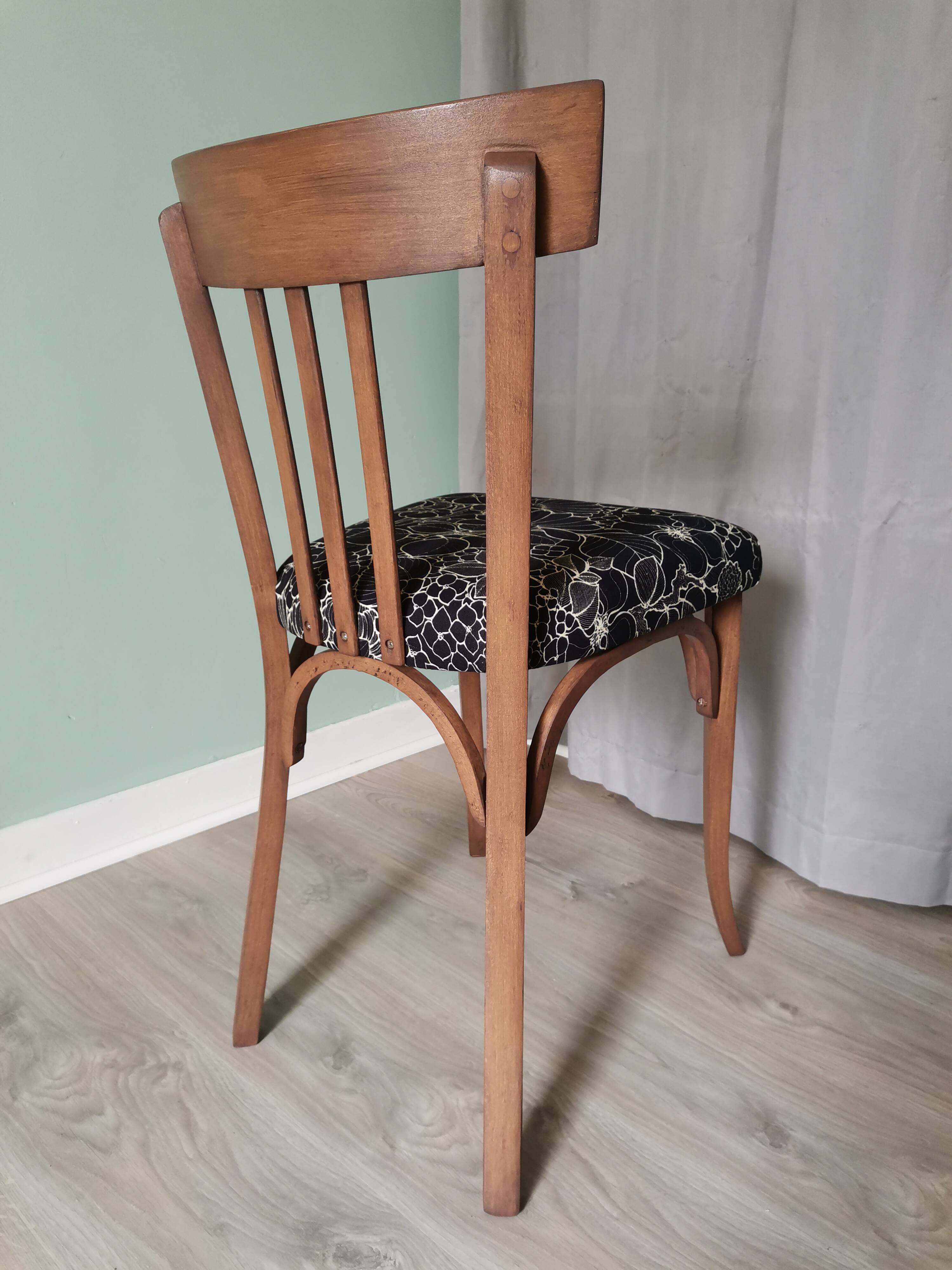 Black Baumann bistro chairs