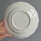 Vintage blue polka dot plate with scalloped edge