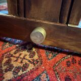 Vintage bistro table in wood and metal – Authentic & sturdy