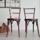 Chaises bistrot bois courbé