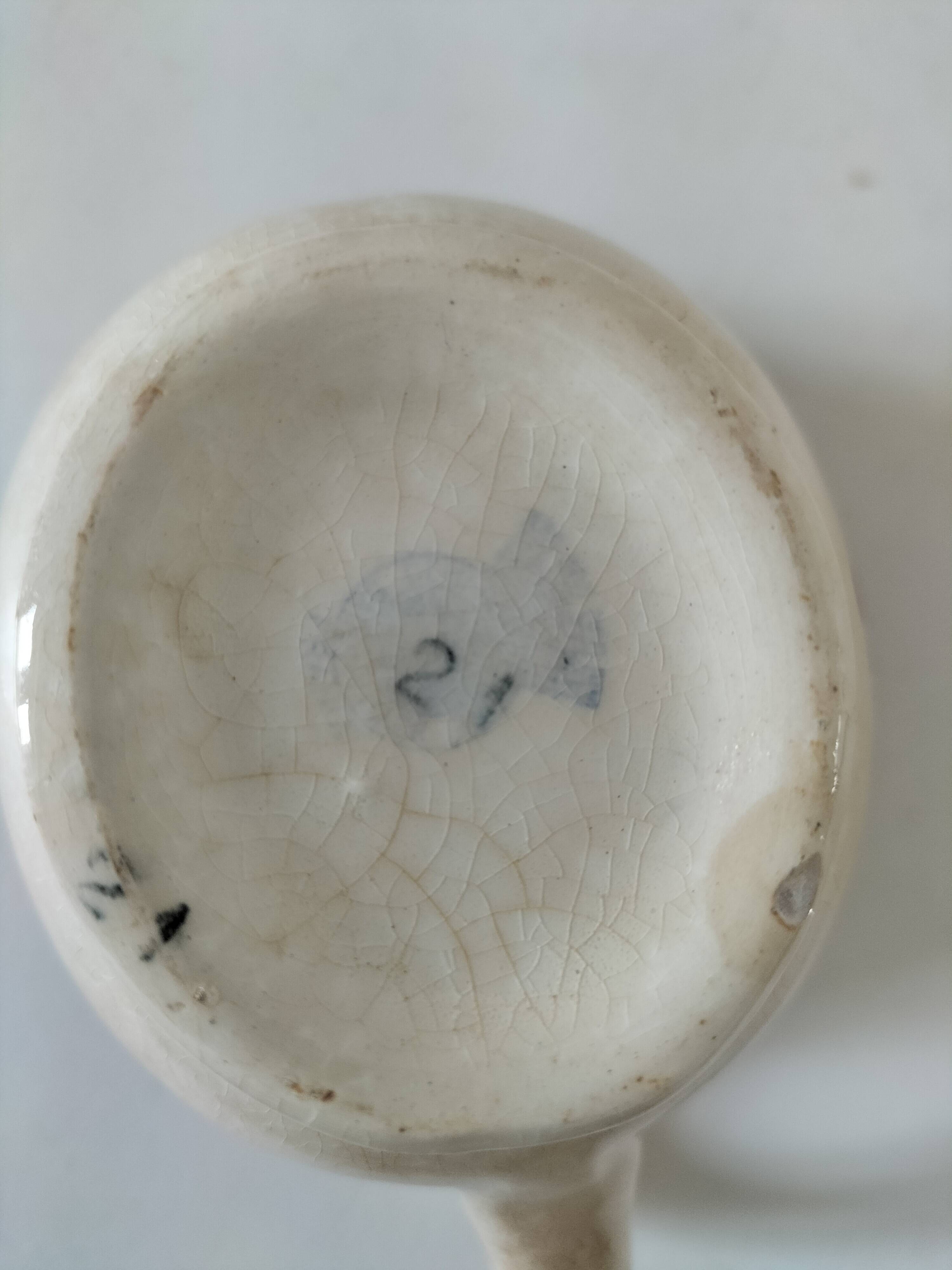 Old ironstone sauce boat