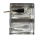 Pair of glass block lamps