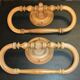 Wooden towel racks (the pair)